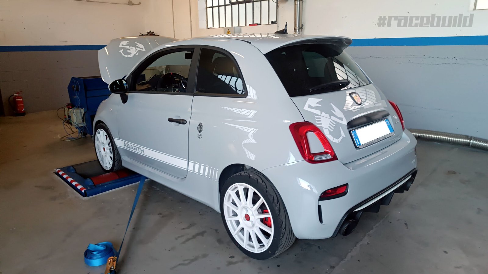 Calibrazione ECU riprogrammazione banco prova Abarth 500 595 695 Turismo Pista Competizione stage 1 2 3 RACE BUILD Villarbasse Torino Piemonte Lombardia Liguria Valle Aosta