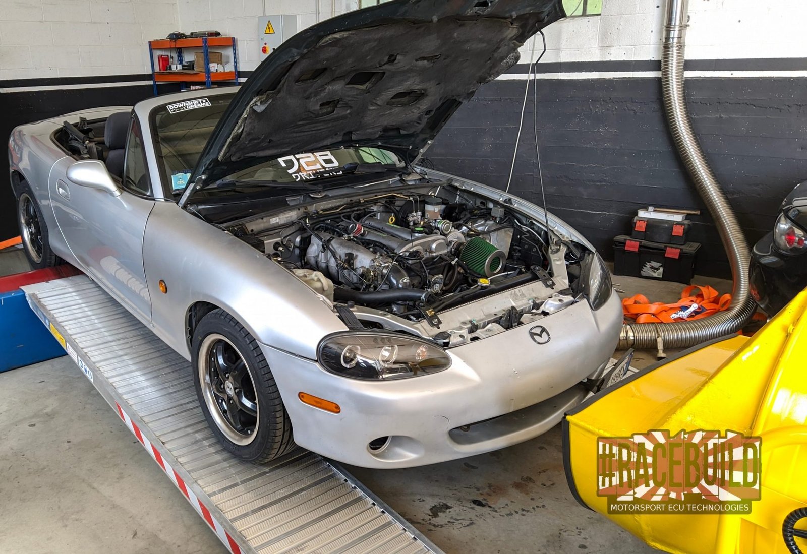 Dyno tune Mazda MX-5 Miata NB Turbo, ME221 motorsport standalone ECU #RACEBUILD Villarbasse Turin IT