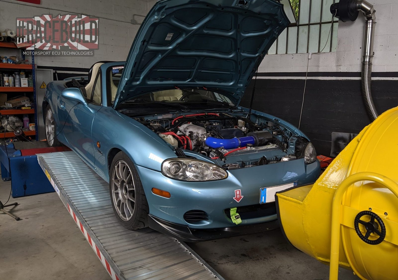 ME442 ECU tuning on chassis dyno, Mazda MX-5 Miata 1.8 VVT NBFL